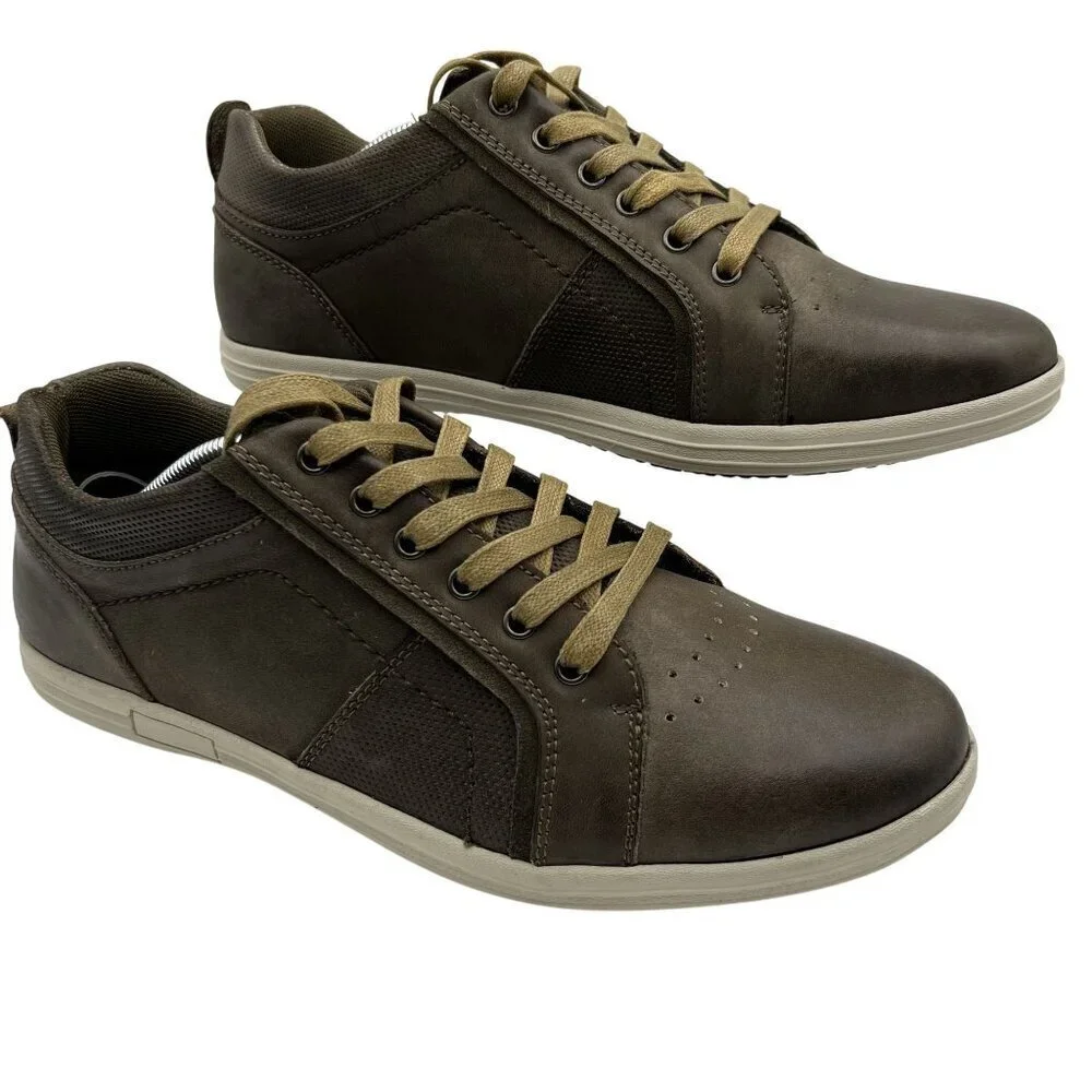 English Laundry NEW Mens 9 Aqua Sneaker Casual Earthy Green Lace Up Perforated